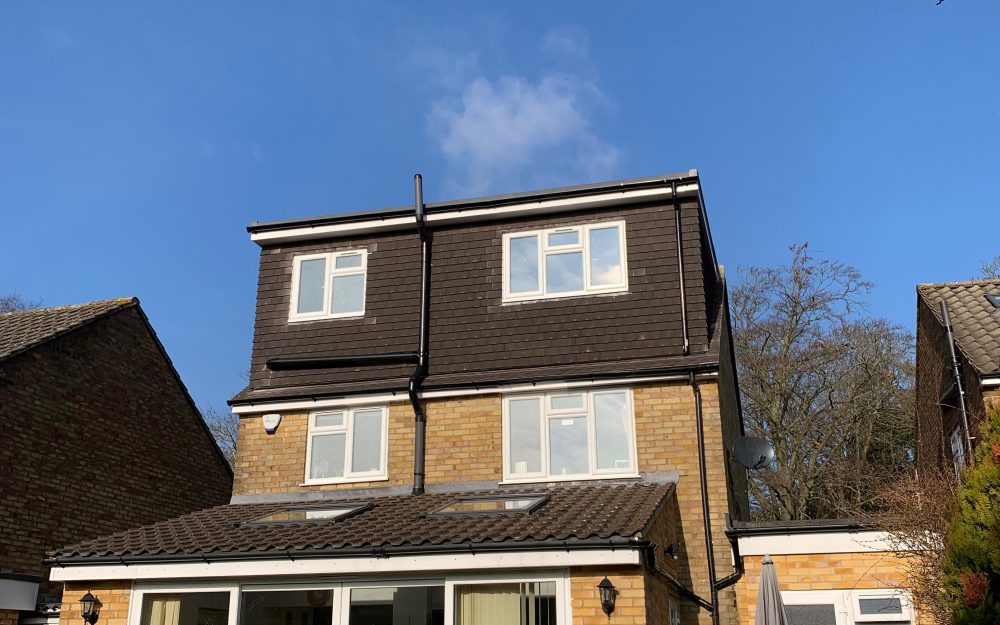 Rear dormer loft conversion with bedroom and shower room